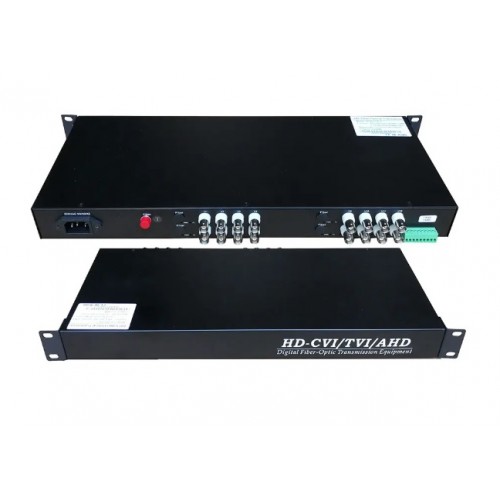 16 Kanal Fiber Media Converter Dijitalden Ahd ye  1080P 16CH BNC Dönüştürücü ICX-1610
