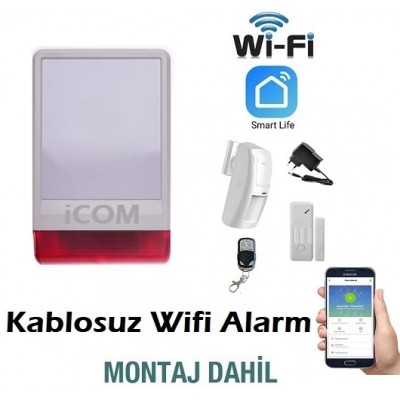 KABLOSUZ WİFİ SMART HOME ALARM SETİ KURULUM DAHİL