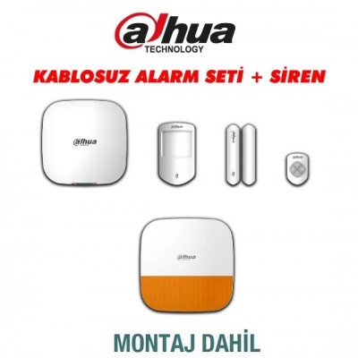 Dahua Kablosuz Alarm Seti Montaj Dahil