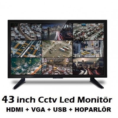 43 inç Full HD Led Monitör Güvenlik Monitörü İCOMG-43