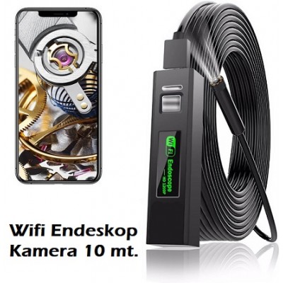 Wifi Endeskop Kamera Android Iphone Uyumlu 10 Metre END-8010