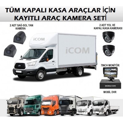 Kapalı Kasa Kayıtlı Araç Kamera Seti MC-70