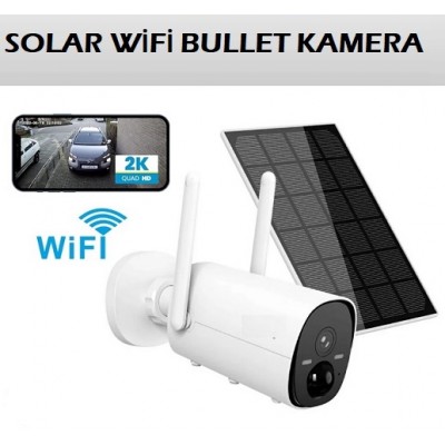 3MP Solar Güneş Enerjili Kablosuz Akıllı Wifi Kamera ST-3100