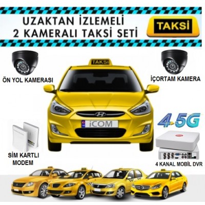 Taksi Kamera Seti Uzaktan İzlemeli 2 Kameralı ICS-6621