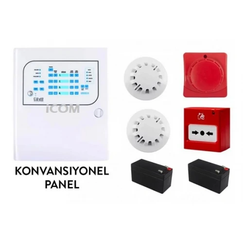2 Li Yangın Alarmı Seti Komple Set