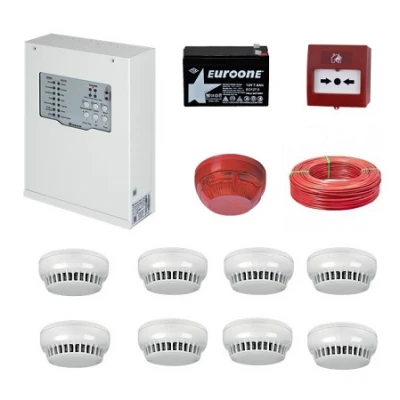 Teknim Yangın Alarm Sistemi Seti 8 Li Kablo Dahil TK-08